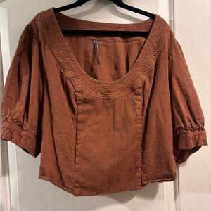Rust Brown Women's Top